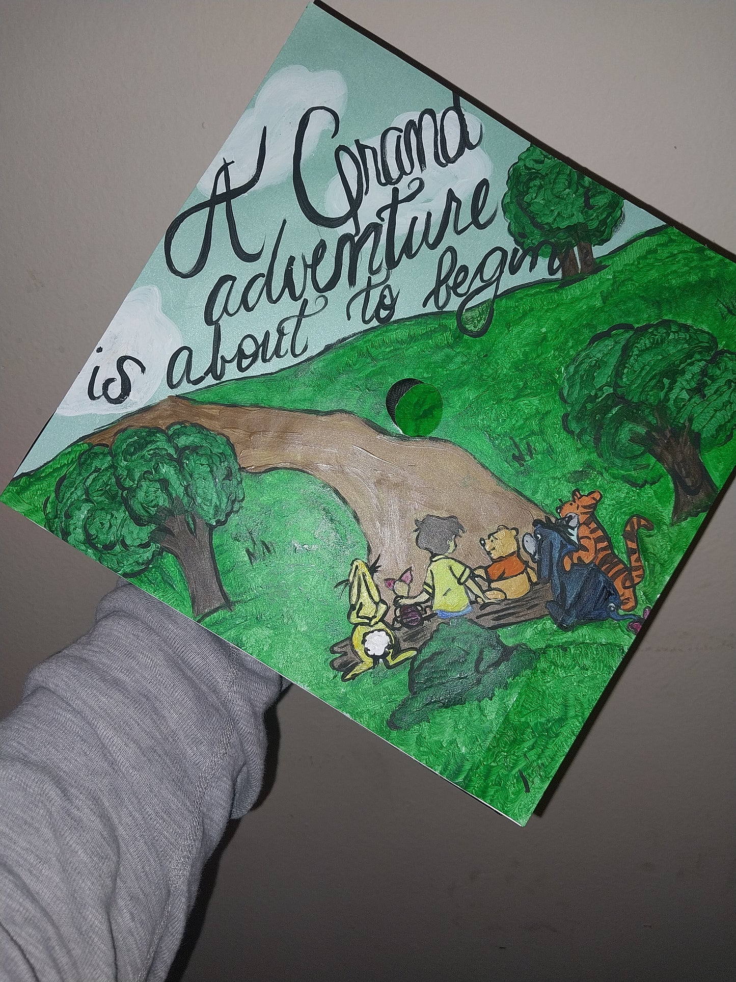Graduation Winnie The Pooh Cap topper